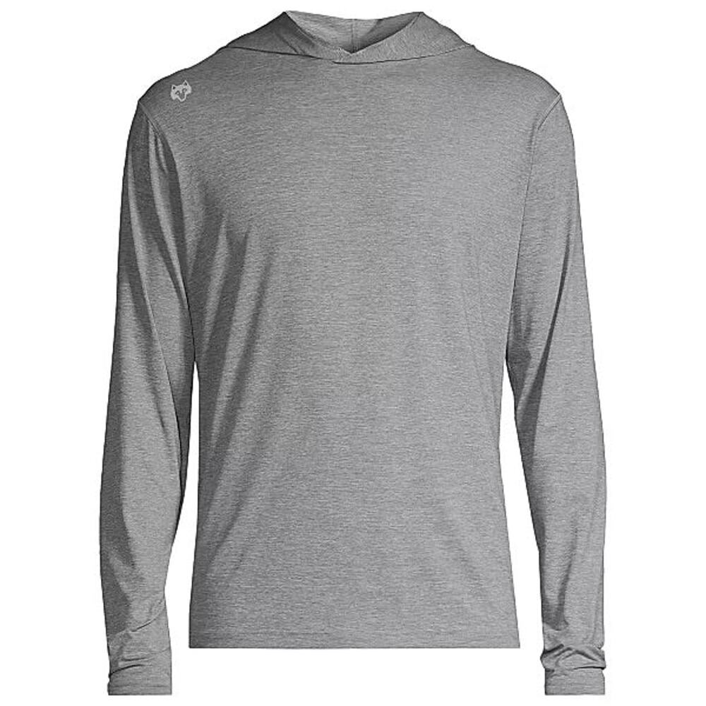 Greyson Guide Sport Light Grey Heather Performance Fit Hoodie S NEW Logo Hooded